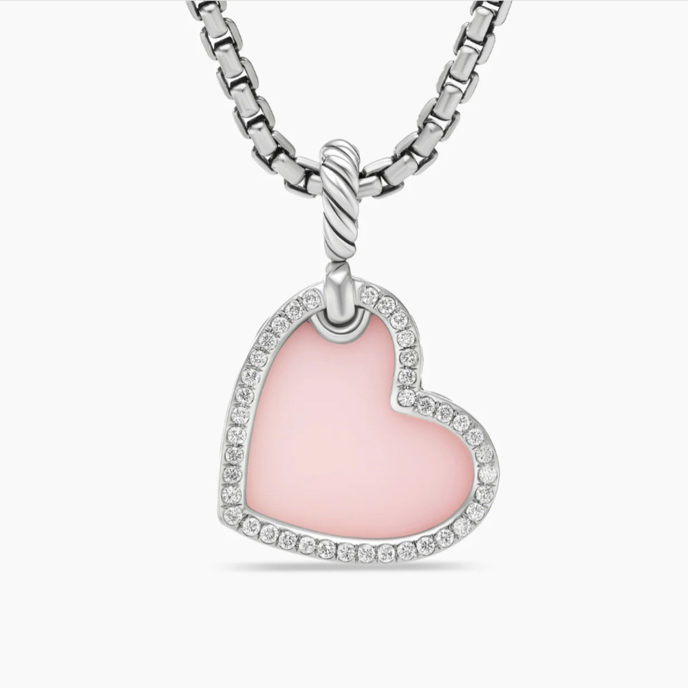 David Yurman Heart Pink Necklace